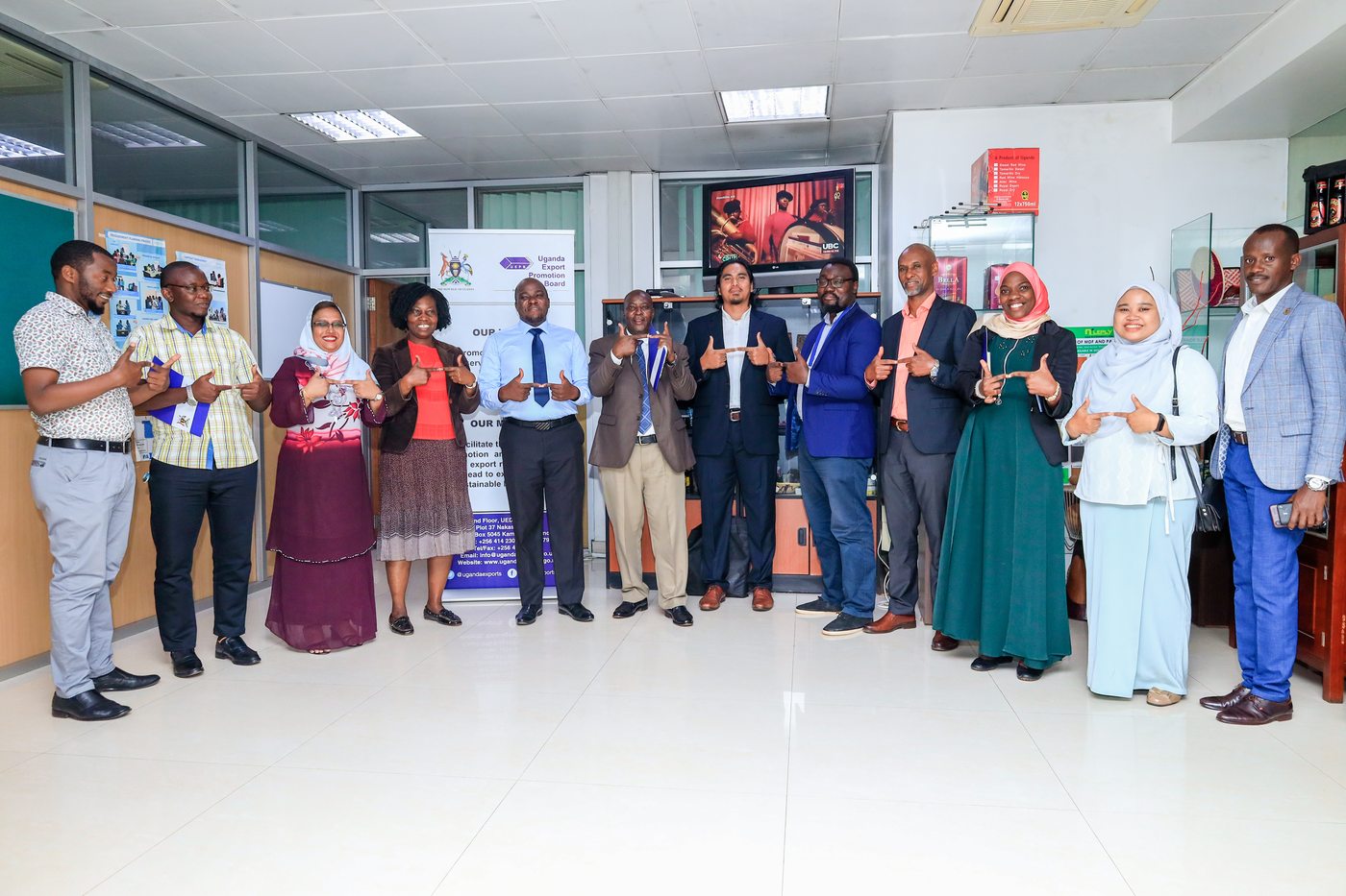 Visiting Malaysian halal-sector delegation at the Uganda Export Promotion Board