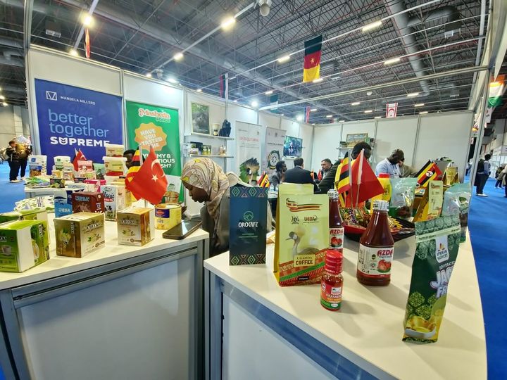 Certified Ugandan halal products on display at MIHAS 2025