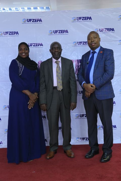 UHB officials at the UFZEPA backdrop